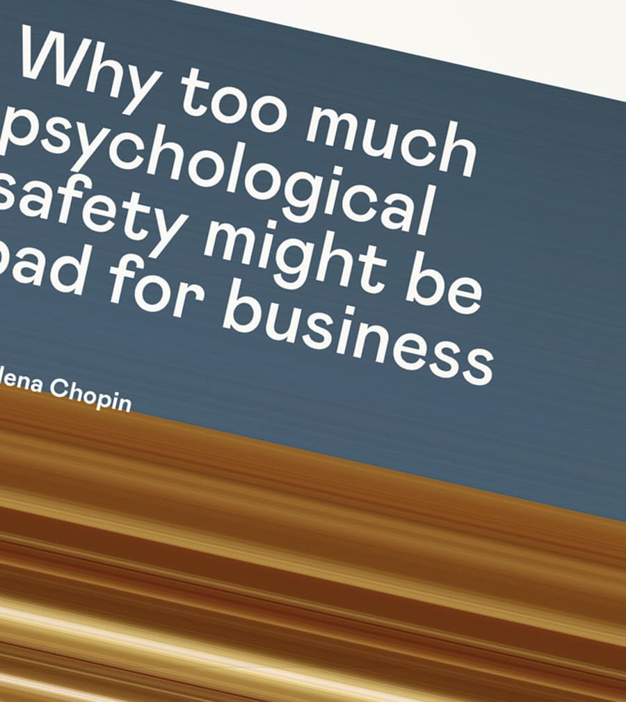 IILSC white paper cover on psychological safety in business, by On Poynt Creative